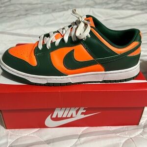 Nike Miami hurricane dunks